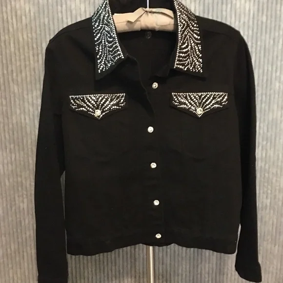 Christine Alexander Swarovski Crystal Pink Denim (Available in Black also) - Picture 11 of 11